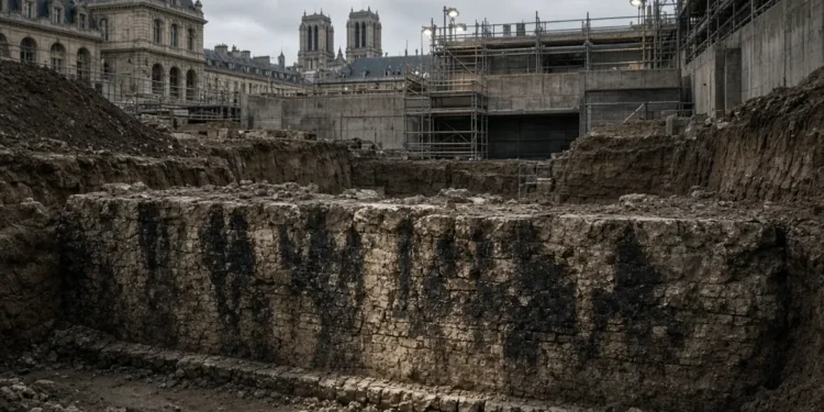 Hallan en París un muro antiguo que podría ser de la Lutetia de los parisii
