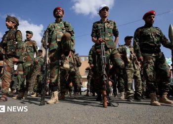 Houthis claim major advance in Yemen and tighten grip on Red Sea shipping lane