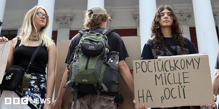 Majority Russian-speaking city in Ukraine considers language ban in the arts Majority Russian-speaking city in Ukraine considers language ban in the arts