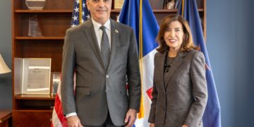 Presidente Abinader y gobernadora Hochul fortalecen cooperación entre República Dominicana y Nueva York en gestión de emergencias y protección de infraestructuras