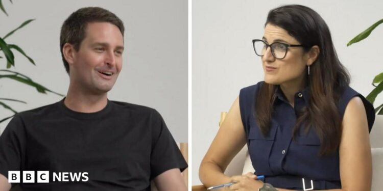 Snapchat 'willing to implement' daily time limits for children, boss tells BBC