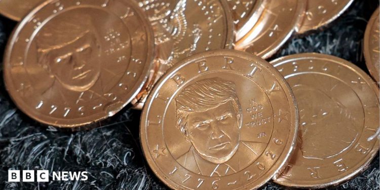 Trump $1 coin makes him first living president on US currency in a century