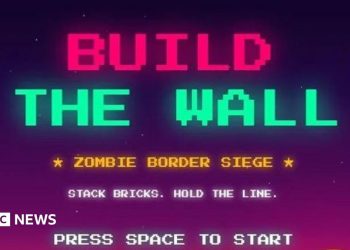 White House pulls Tetris-style 'Build The Wall' game after copyright concern