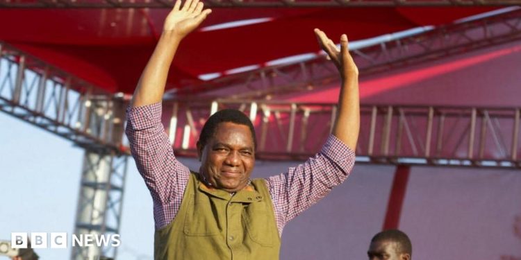 Zambia's president to be sworn in for second term while opponent detained